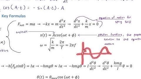 Simple Harmonic Motion with Calculus