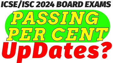 ICSE/ISC 2024 | Passing Percent Updates for ISC Board Exams? | CISCE Class 10 @@TuitionICSEOnline​