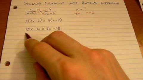 7.6 Solving Equations with Rational Expressions (part 2)