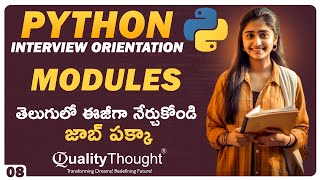 Complete Guide on Python Modules | Python Interview Orientation Sessions in Telugu | Session - 08