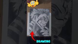 Anime sukuna drawing 👀 #art #vlog