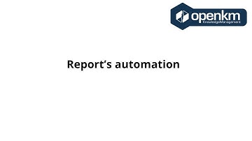 OpenKM - Reports Automation example