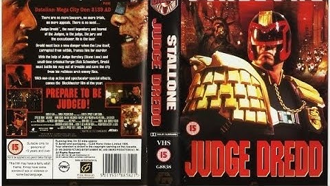 Judge Dredd VHS Tape