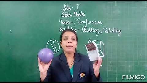 Std - 1 (CBSE) Sub - Maths Topic 1 - Comparison (ii) Inside & Outside, Rolling & Sliding