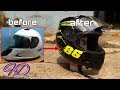 Repaint helm bawaan motor jadi agv project