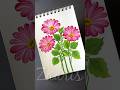 RED Flowers 🎨🖌️ #shorts #art #viral #floraart #acrylicpaints #floralseries #ytviral #redflowers