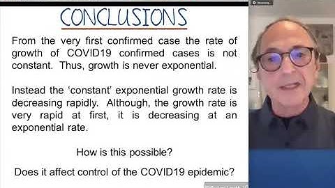 COVID19 Growth is Never Exponential — Professor Michael Levitt
