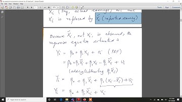 Threats to Internal Validity and Introduction to Instrumental Variable Regression, Use of TSLS.
