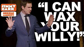 Hannah the Waxing Specialist Offers to Have a Go on Jimmy!  | Jimmy Carr Crowd Work