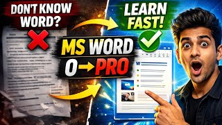 MS Word Full Course in Hindi 🔥 Beginner to Advanced (Complete Tutorial 2026) #computereducation