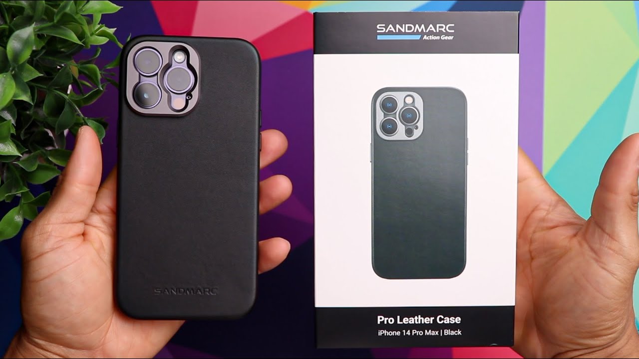 iPhone 14 Pro Max Leather Case | Black (Works with MagSafe) - SANDMARC