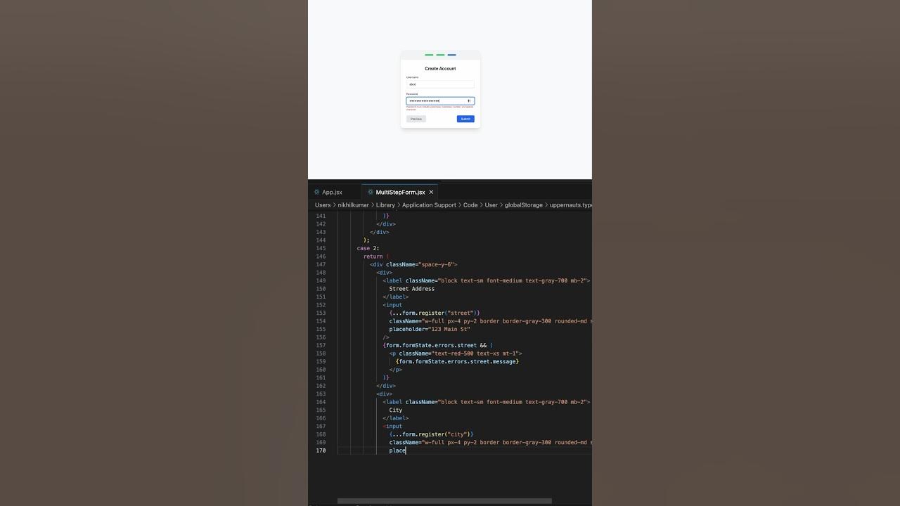 Build a Multi-Step Form with React, React Hook Form, and Zod Validation ...