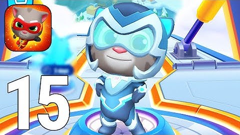 Talking Tom Hero Dash Run Game Gameplay Walkthrough Part 15  - Super Ice Bolt Tom [iOS/Android]