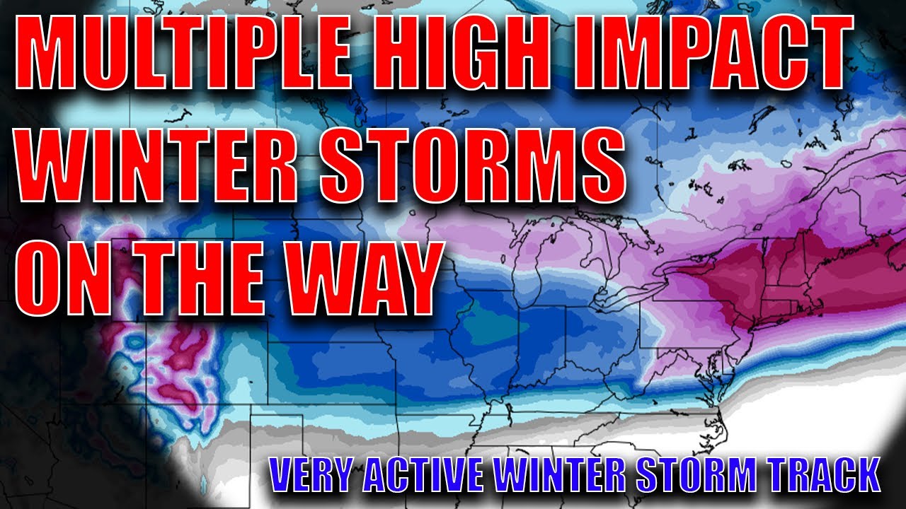 Multiple Winter Storms Expected Over The Next 7-10 Days! Rounds Of ...