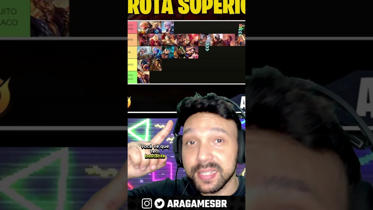 Tier List Rota SUPERIOR - Honor of Kings (Abril e Maio 2024) - OS MELHORES HERÓIS