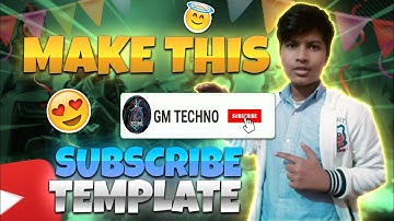 How To Make An Animated Subscribe Button | Make Subscribe Animation Like Ruok FF | For YouTube