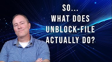 What does Unblock-File do?