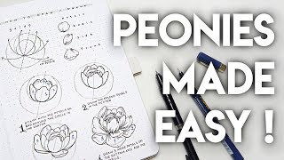 How To Draw Peonies Like A Boss ✨