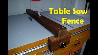 DIY Table Saw Fence for Homemade Table Saw