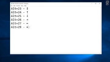 How to insert an arrow with the keyboard