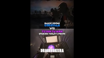 Godzilla vs titan tv man #battle #shorts #edit #skibiditoilet #slicks #godzilla #titantvman