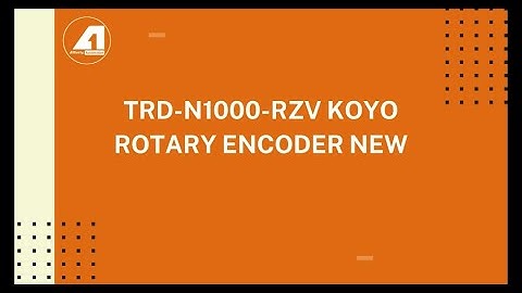 TRD N1000 RZV Koyo Rotary Encoder New