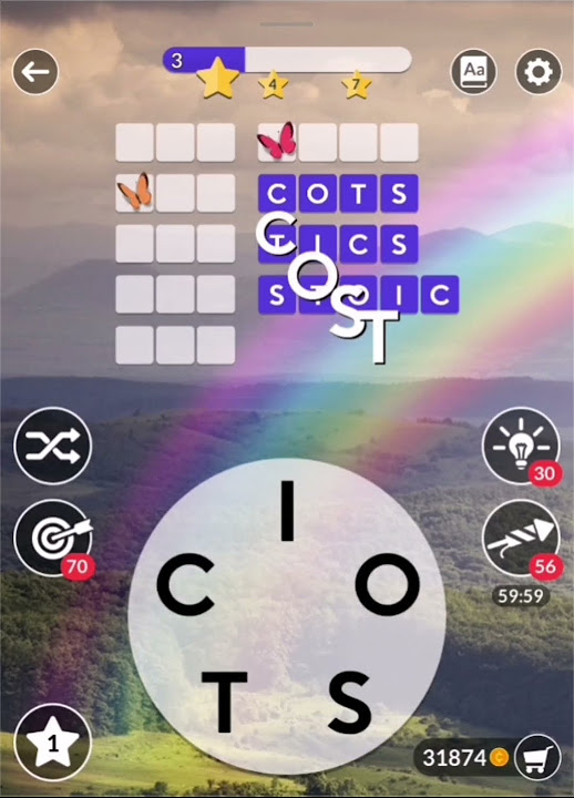 Wordscapes Uncrossed Daily Puzzle April 1, 2024 gameplay Answers
