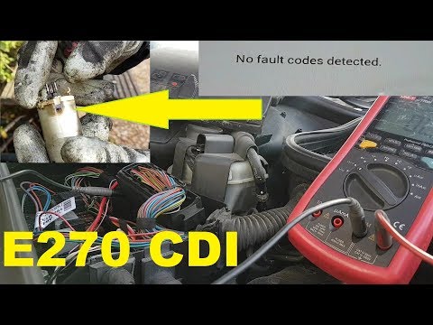 Mercedes E270 CDI W211 limp mode. P2130 P2120 P2112 and others. Fault finding and repair.