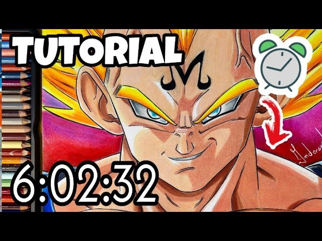 Goku vs. Majin Vegeta - Dragon ball z  Dragon ball gt, Goku desenho,  Dragon ball