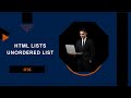 Learn HTML5 in Arabic 2025 | (#16 HTML Lists – Part 2: Unordered List "ul" & List Items "li")