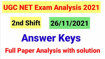 NTA UGC NET Paper Analysis held on 26 November 2nd Shift 2021| 26 Nov ugc net paper analysis|NTA NET