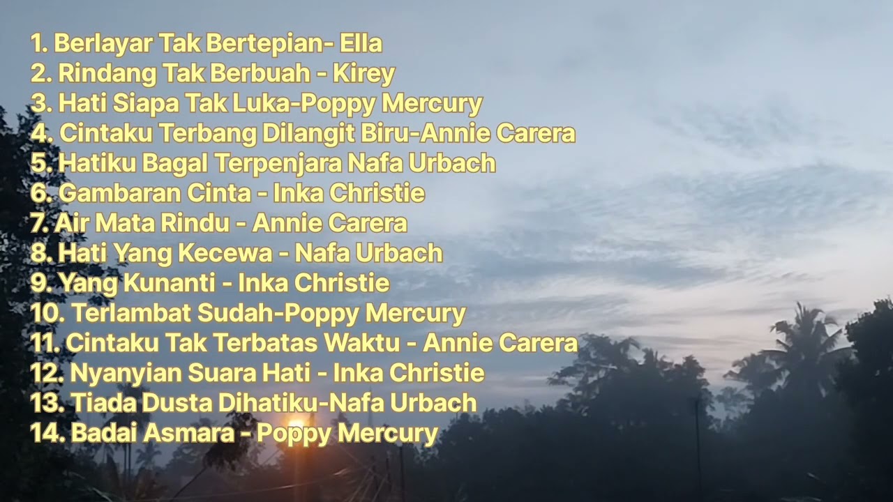 Lagu Nostalgia Tahun 80/90 an Compilasi yang Sangat Populer