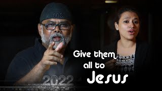 Video thumbnail of "Give them all to Jesus| Cover song |  Levlin Samuel / Anita Sangeetha|"