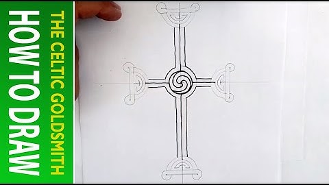 How To Draw Celtic Patterns 178 - Clonmacnoise Celtic Cross part 5 of 7