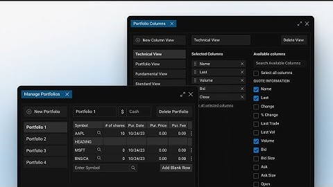 Quotestream - How to use the Portfolio Manager Module