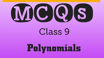 NCERT Class 9 Math Chapter 2 Polynomials -MCQs with solutions