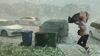 Crazy hail storm attacks Minnesota, USA