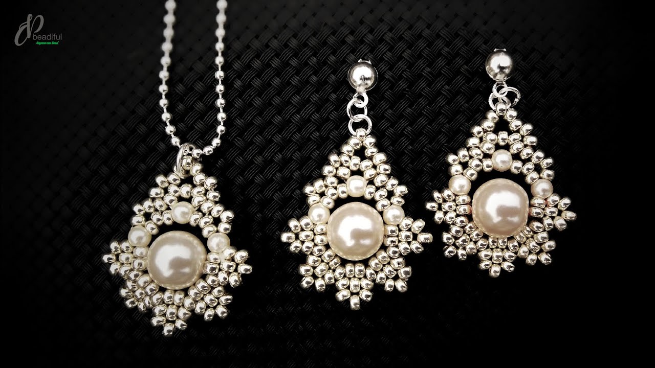 Dewdrop Earrings or Pendant| Easy DIY beaded Earrings | How to make beaded Earrings