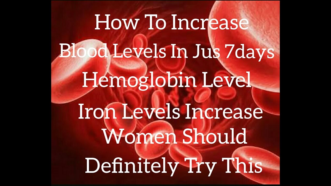 How to increase blood levels in jus 7 Days,platelets count in blood