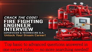 Firefighting Interview Questions & Answers 2025 | Basic to Advanced | Engineer-Supervisor-Technician