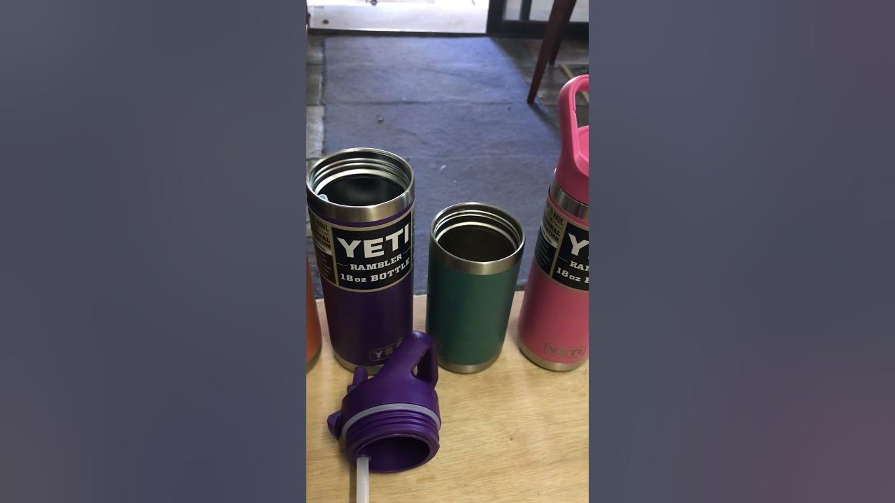 YETI Rambler 26 oz Bottle with Matching Straw Cap- Peak Purple