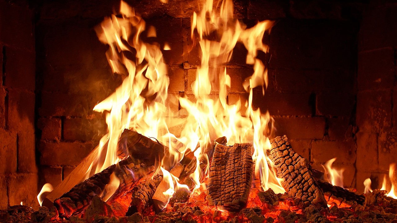 🔥 Cozy Fireplace 4K. Fireplace with Crackling Fire Sounds. Fireplace 4K UHD
