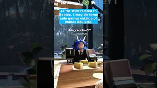 Update regarding Roblox Roulette Series #shorts #roblox