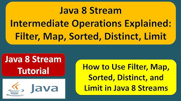 Java 8 Stream Intermediate Operations Explained: Filter, Map, Sorted, Distinct, Limit