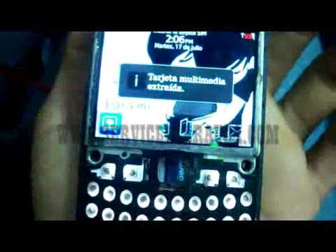 tarjeta de memoria que contiene errores blackberry