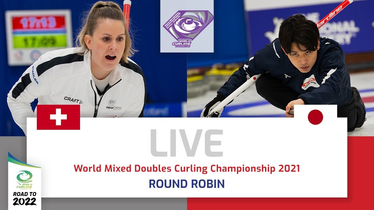 Switzerland v Japan - Round robin - World Mixed Doubles Curling Championship 2021