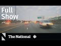 Cbc news the national  new of highway 401 police chase