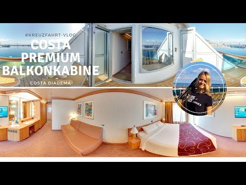 Costa Diadema Balkonkabine Premium Rundgang | #Kreuzfahrt-Vlog | Room-Tour