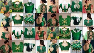 green colour blouse back neck designs/green blouse design/blouse ki design/blouse design#backneck screenshot 3