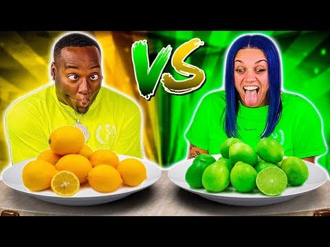 YELLOW FOOD VS GREEN FOOD CHALLENGE